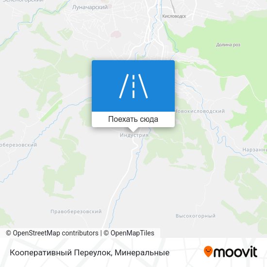 Карта Кооперативный Переулок