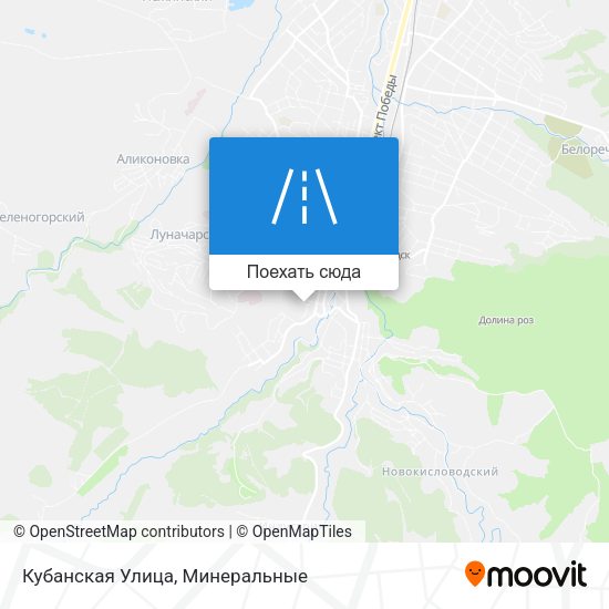 Карта Кубанская Улица