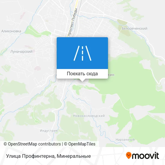 Карта Улица Профинтерна