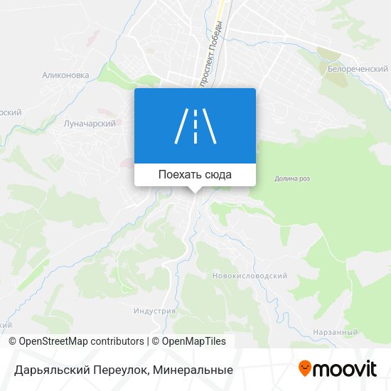 Карта Дарьяльский Переулок
