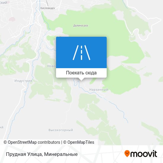 Карта Прудная Улица