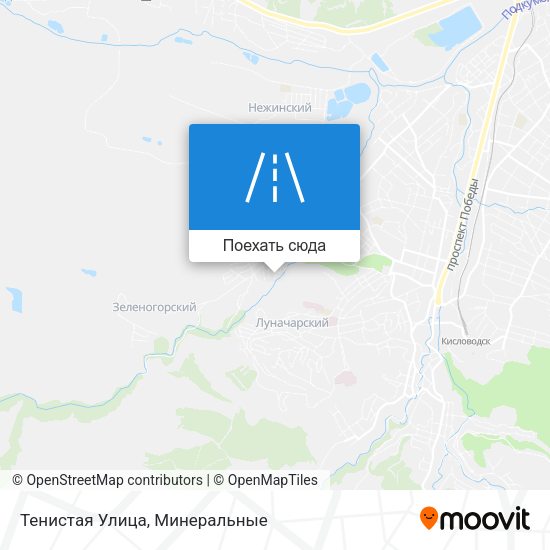 Карта Тенистая Улица