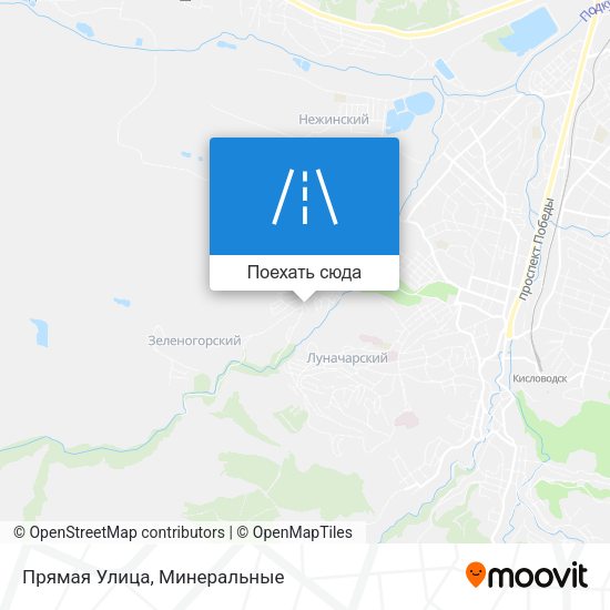 Карта Прямая Улица