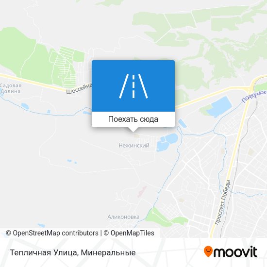 Карта Тепличная Улица