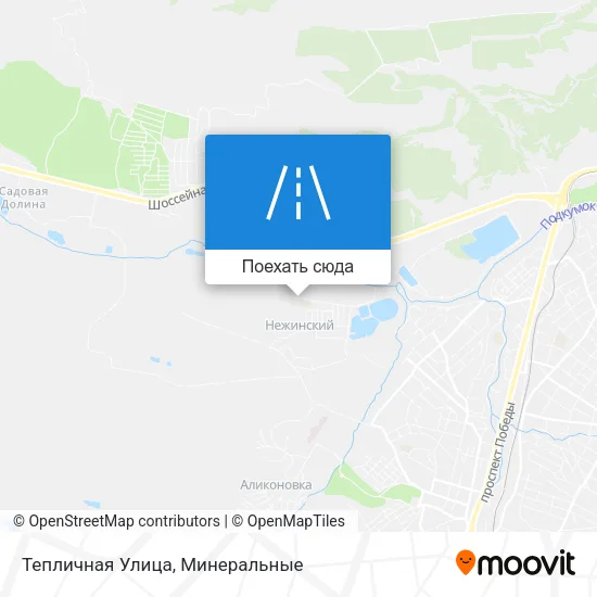 Карта Тепличная Улица