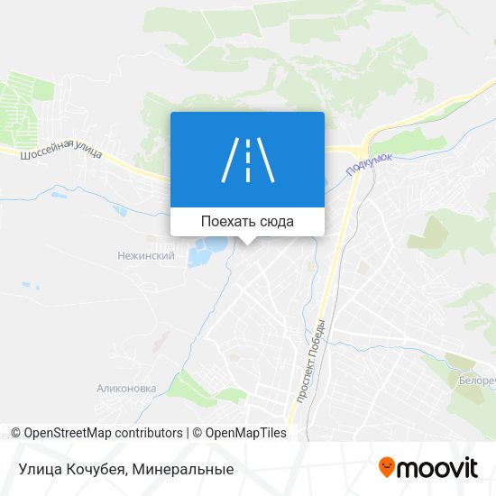 Карта Улица Кочубея