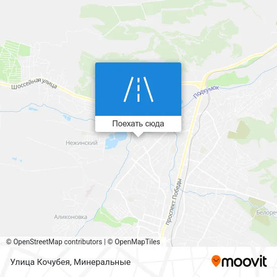 Карта Улица Кочубея