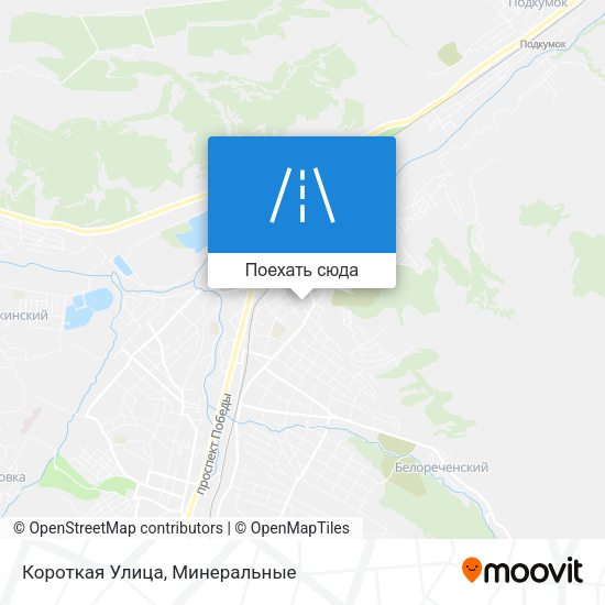Карта Короткая Улица