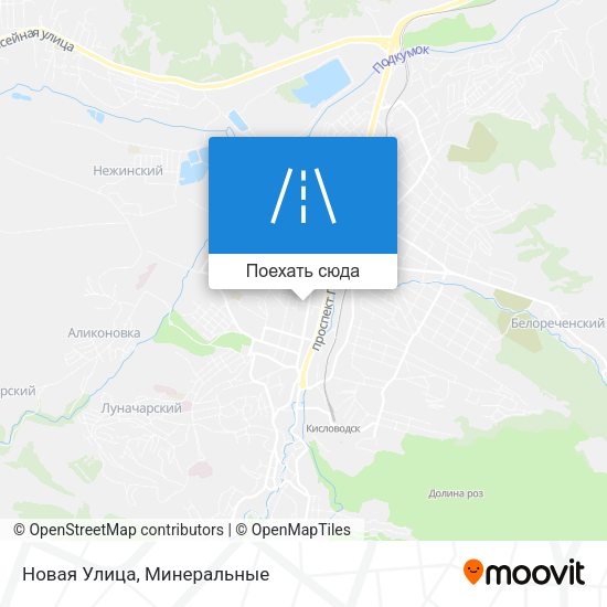 Карта Новая Улица