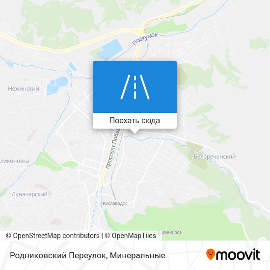 Карта Родниковский Переулок