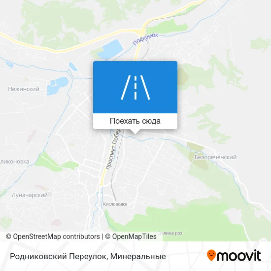 Карта Родниковский Переулок