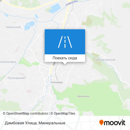 Карта Дамбовая Улица