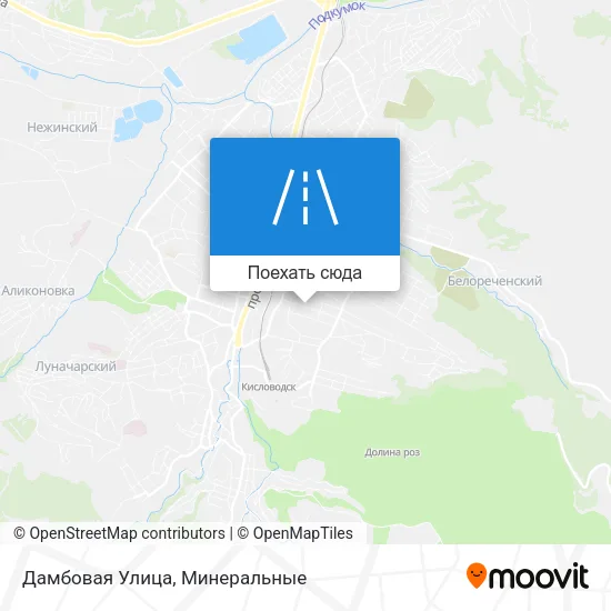 Карта Дамбовая Улица