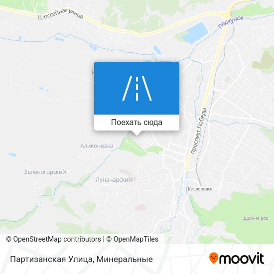 Карта Партизанская Улица