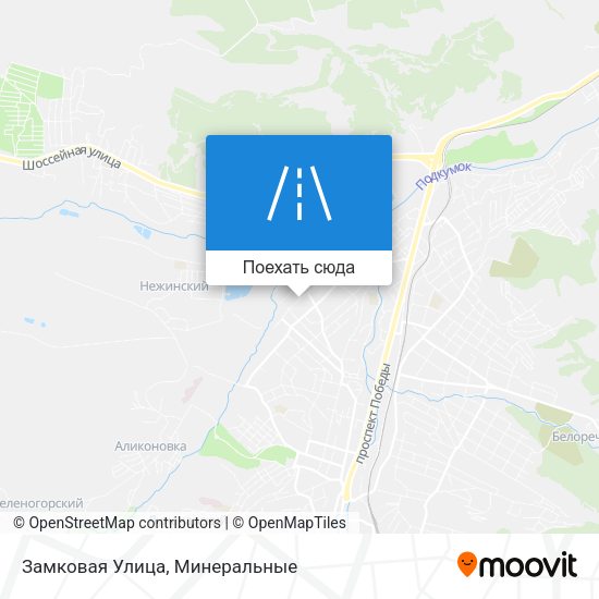 Карта Замковая Улица