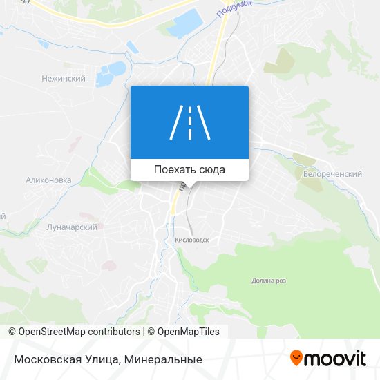 Карта Московская Улица
