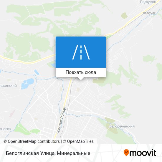 Карта Белоглинская Улица