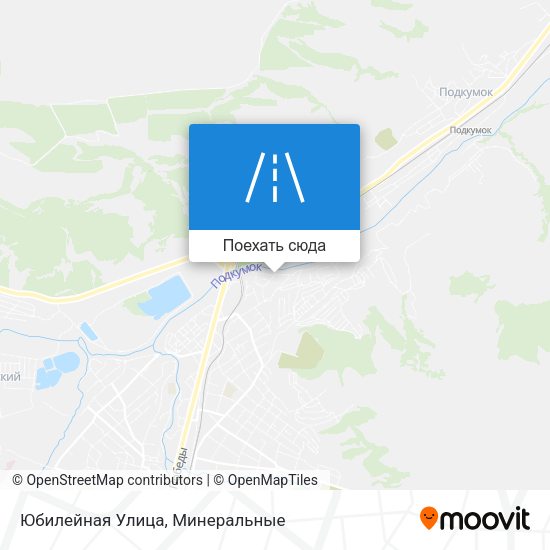 Карта Юбилейная Улица