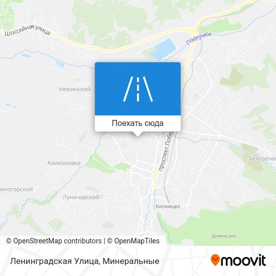 Карта Ленинградская Улица