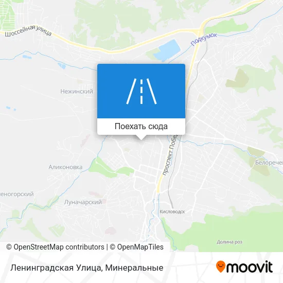 Карта Ленинградская Улица