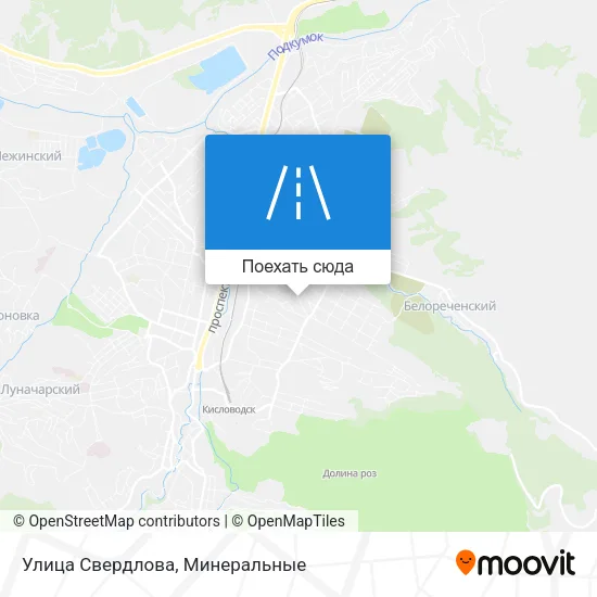 Карта Улица Свердлова