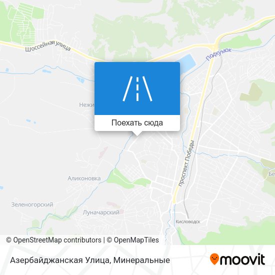 Карта Азербайджанская Улица