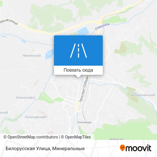 Карта Белорусская Улица