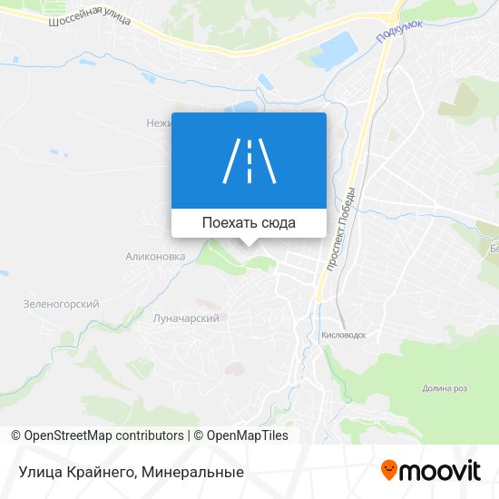 Карта Улица Крайнего