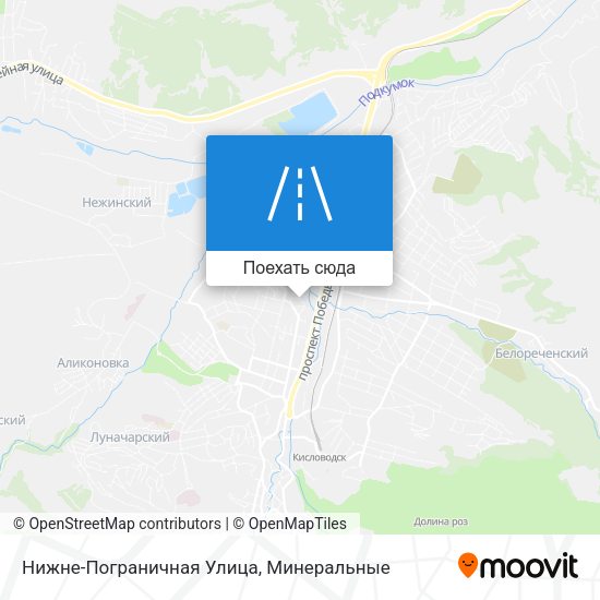 Карта Нижне-Пограничная Улица