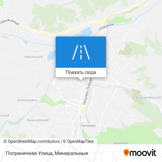 Карта Пограничная Улица