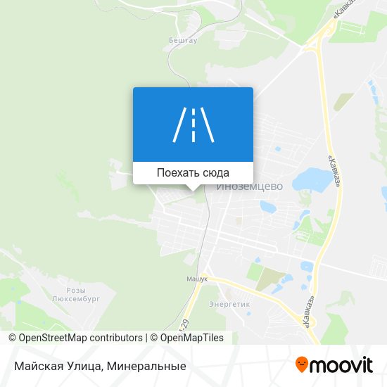 Карта Майская Улица