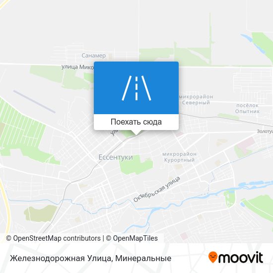 Карта Железнодорожная Улица