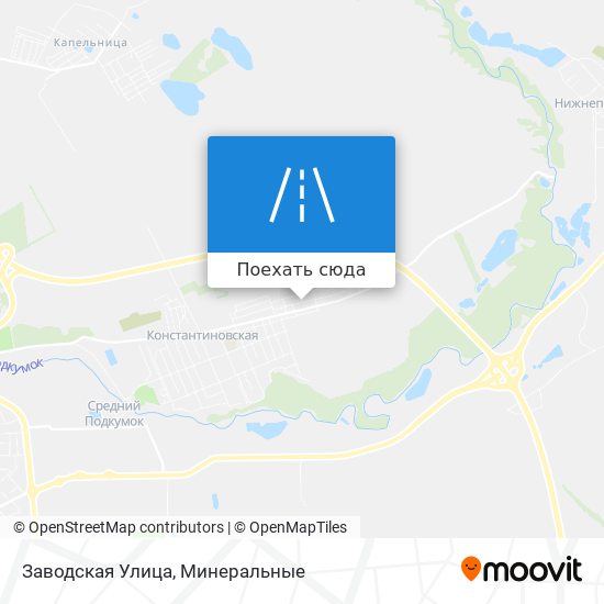 Карта Заводская Улица