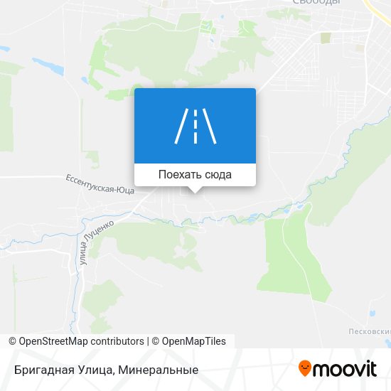 Карта Бригадная Улица