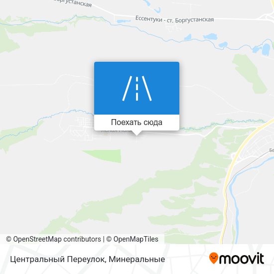 Карта Центральный Переулок