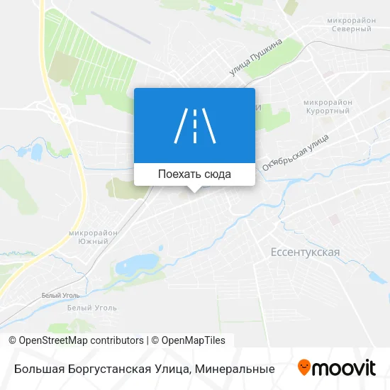 Карта Большая Боргустанская Улица