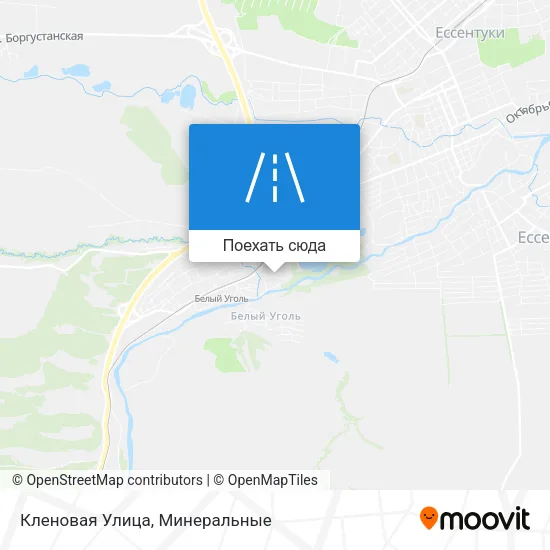 Карта Кленовая Улица