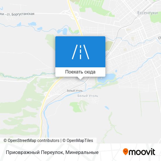 Карта Приовражный Переулок