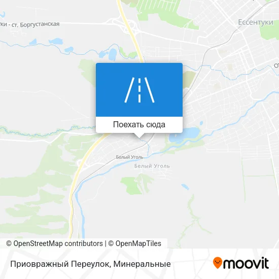 Карта Приовражный Переулок