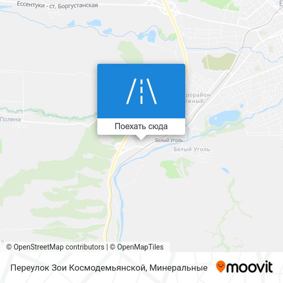 Карта Переулок Зои Космодемьянской