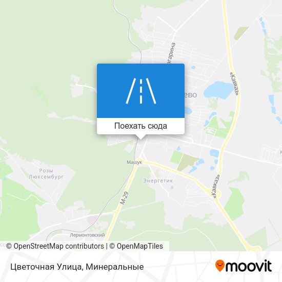 Карта Цветочная Улица