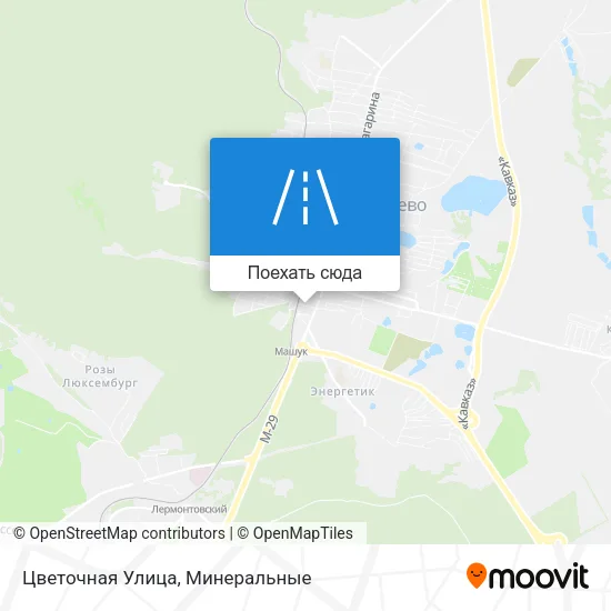 Карта Цветочная Улица