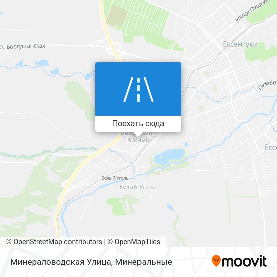 Карта Минераловодская Улица