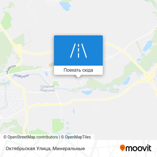 Карта Октябрьская Улица