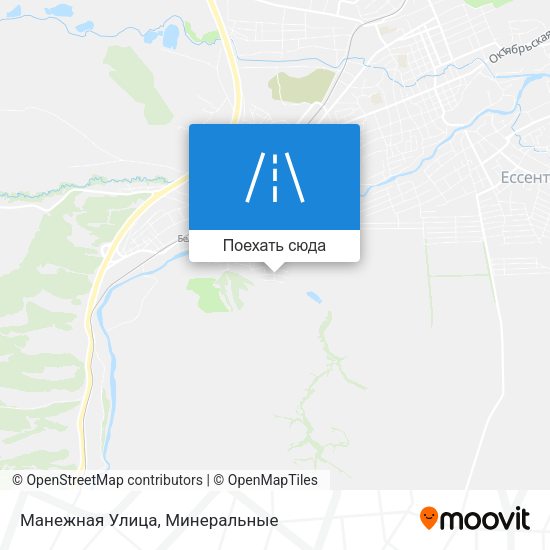 Карта Манежная Улица