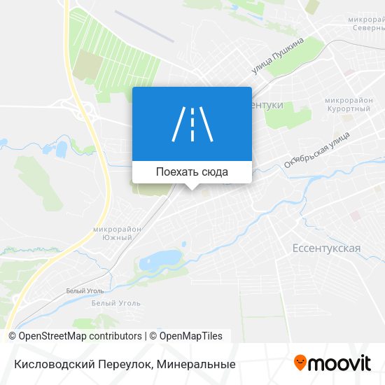 Карта Кисловодский Переулок