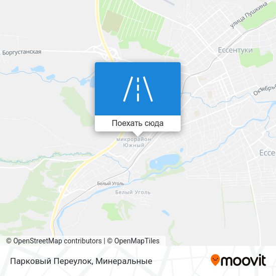Карта Парковый Переулок