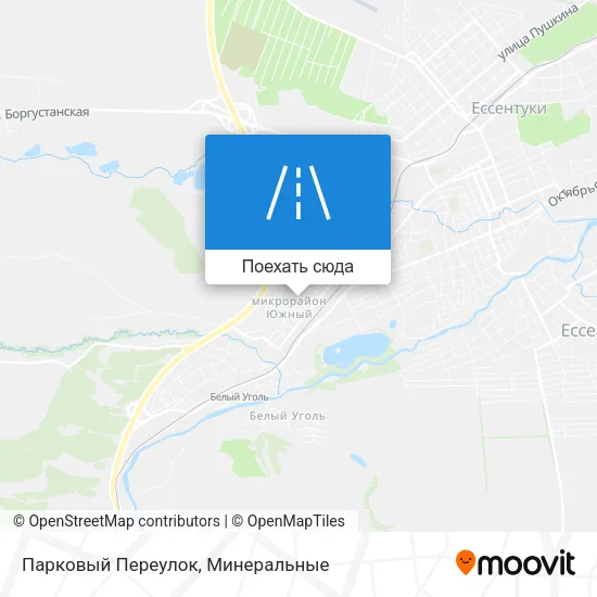 Карта Парковый Переулок