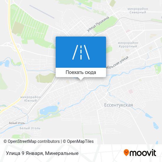 Карта Улица 9 Января