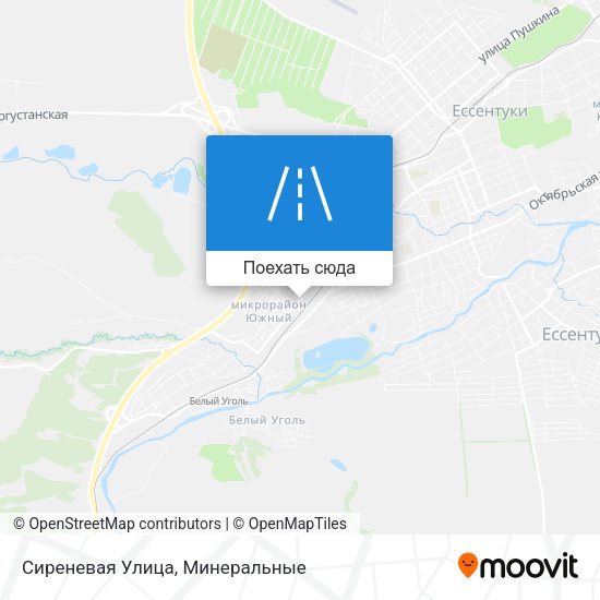 Карта Сиреневая Улица